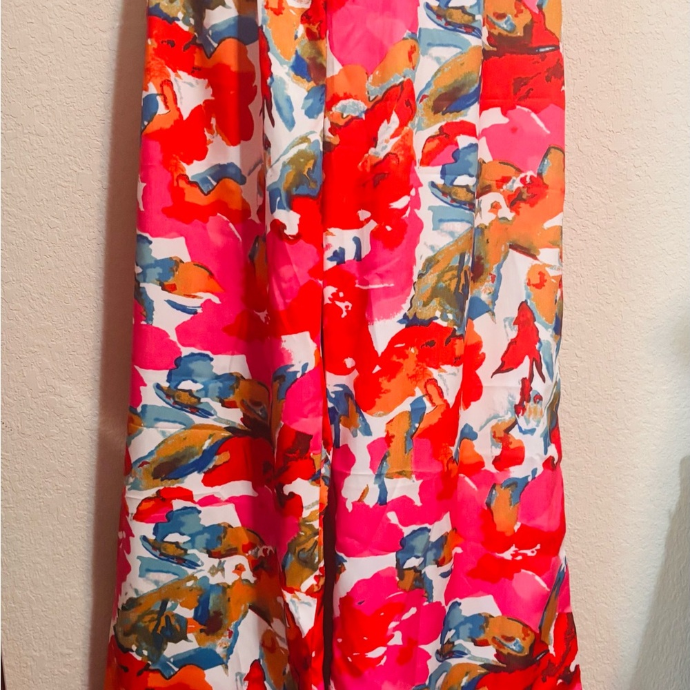 Floral Wide Leg Pants